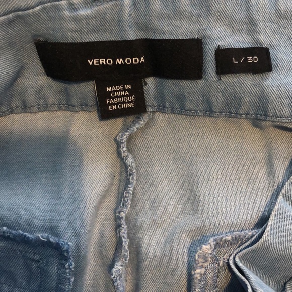 Vero Moda Paperbag Denim Pants - Picture 13 of 15
